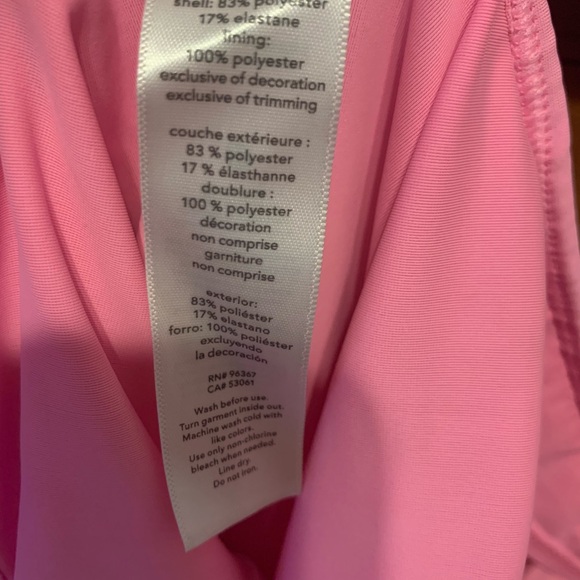 OSH KOSH Girls Size 7 Pink Flip Sequin Palm Tree One Piece swimsuit - Picture 5 of 6